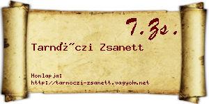 Tarnóczi Zsanett névjegykártya